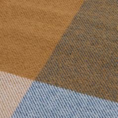 Плед Fleco (синий с коричневым)