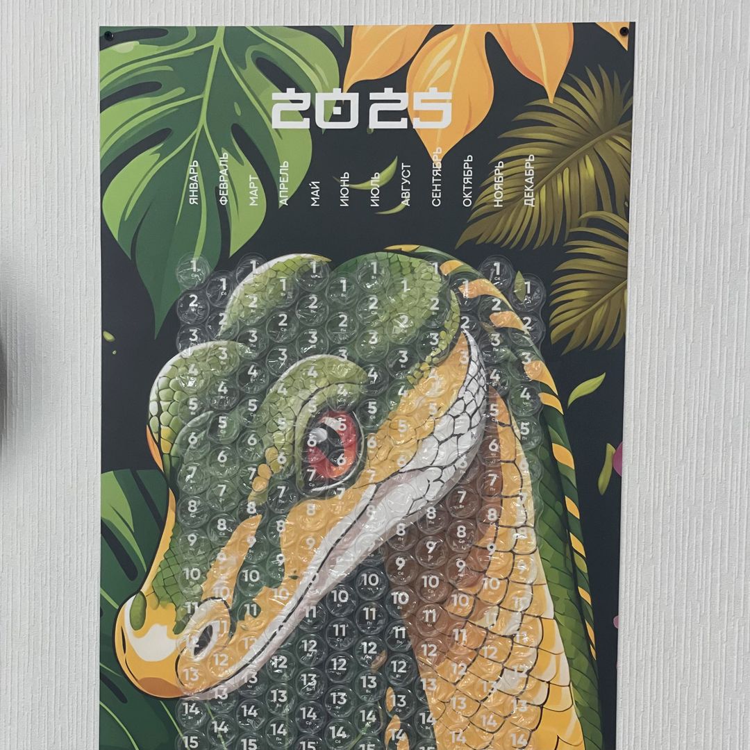 Пузырчатый календарь 2026 год XL Пузырчатый календарь 2026 год XL