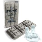 Форма для льда Моаи Stone Cold С упаковкой и льдинками из формы