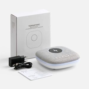 Bluetooth-колонка с беспроводной зарядкой и подсветкой Terrafonic (серый)