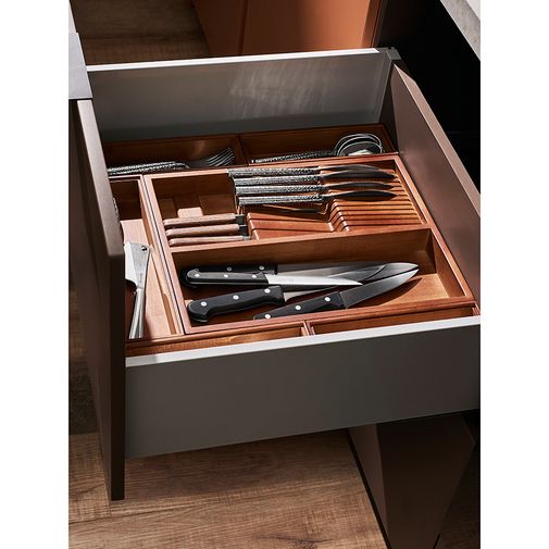 Органайзер для столовых приборов с держателем для ножей Bambox (30х38 см) Органайзер для столовых приборов с держателем для ножей Bambox (30х38 см)