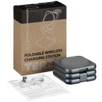 Складная станция беспроводной зарядки Terza (серебристый) Складная станция беспроводной зарядки Terza (серебристый)