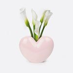 Ваза для цветов Love, 15,5 см, светло-розовая