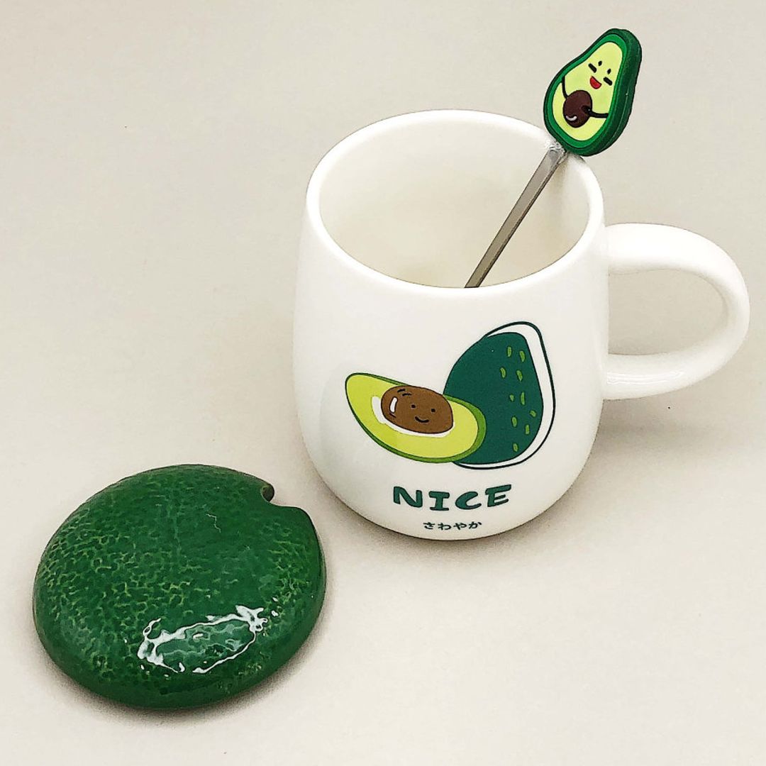 Кружка с ложкой Авокадо Кружка с ложкой Авокадо