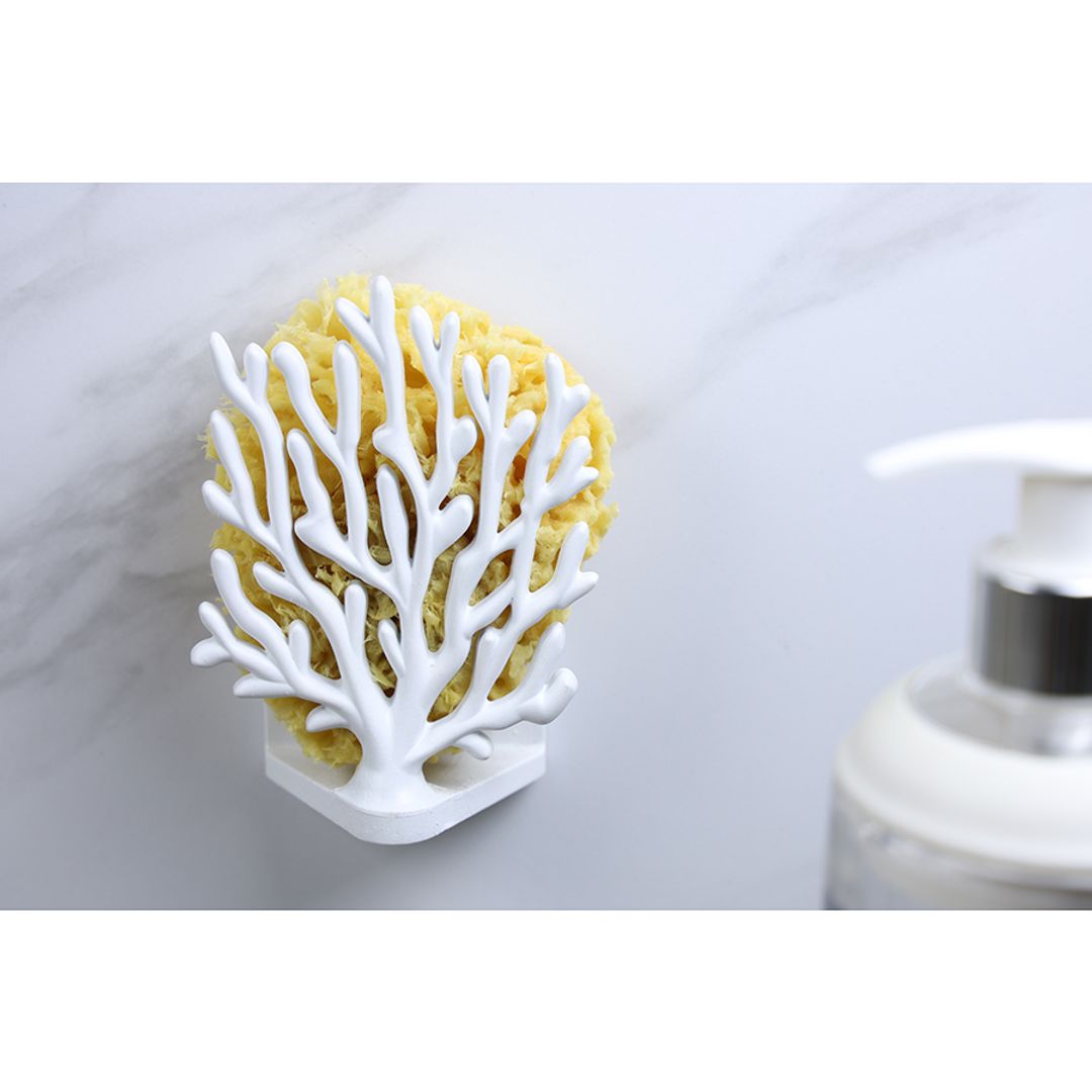 Держатель для мочалок Coral Sponge (Белый)