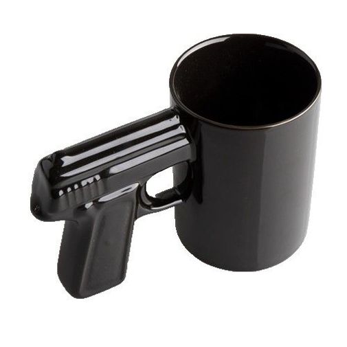 Кружка Пистолет Черная