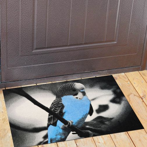 Коврик для входной двери Попугай