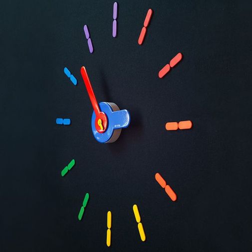 Самоклеющиеся настенные часы On Time Самоклеющиеся настенные часы On Time