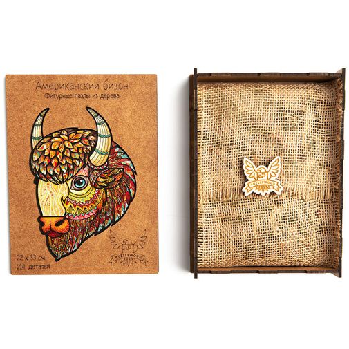 Деревянный пазл Puzzlewood Американский бизон