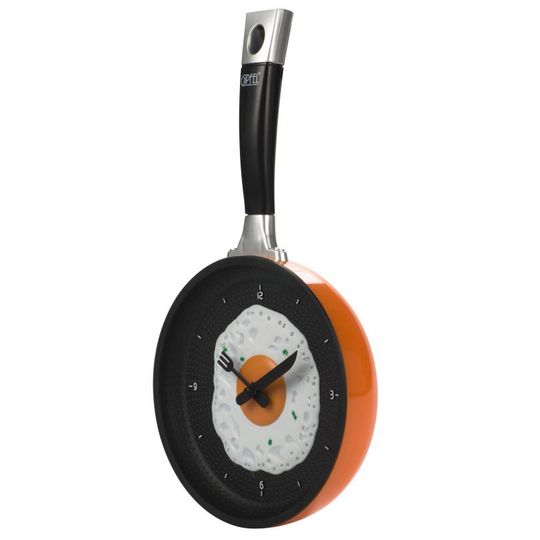 Часы Сковородка (Оранжевый)