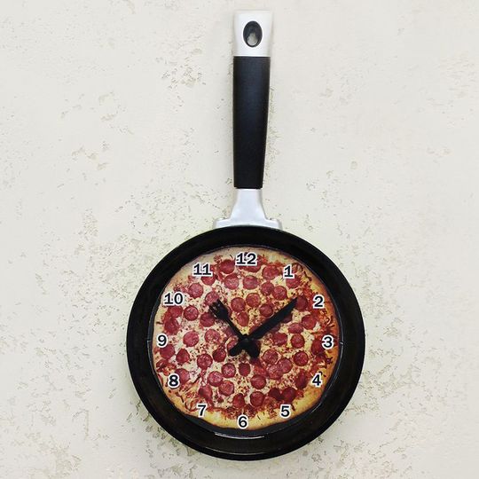                           Часы Сковорода с пиццей
                