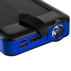 Аккумулятор с беспроводной зарядкой Holiday Maker Wireless, 10000 мАч (Синий)