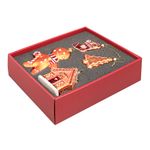 Набор ёлочных украшений Ginger celebration из коллекции New Year Essential, 4 шт.