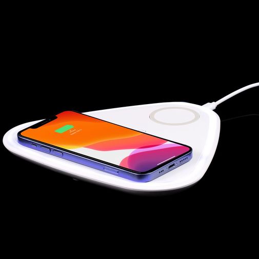 Станция беспроводной зарядки с антистрессом Countdown (Белая) Станция беспроводной зарядки с антистрессом Countdown (Белая)