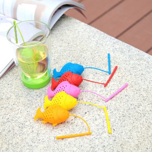 Заварник для чая Рыбка Разные цвета