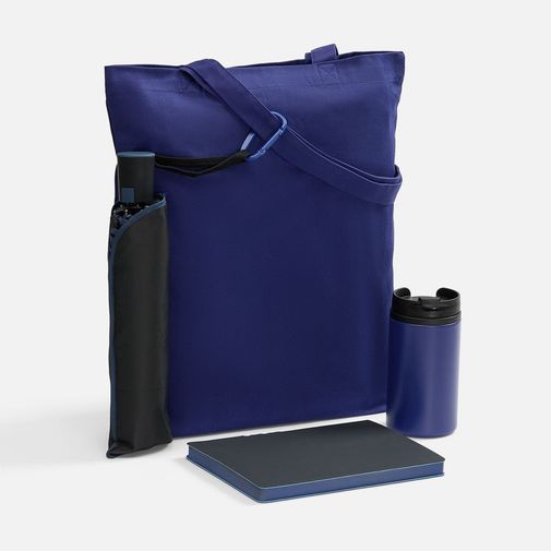 Подарочный набор Flexpen Black Walk (черный с синим)