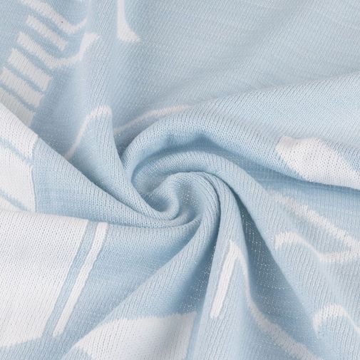 Плед Winterflake (Бело-голубой с люрексом) Плед Winterflake (Бело-голубой с люрексом)