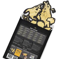 Магнитная Скретч-карта мира Travel Map Magnetic World