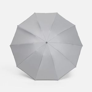 Зонт обратного сложения с ручкой-карабином Foldberry (серый) Зонт обратного сложения с ручкой-карабином Foldberry (серый)