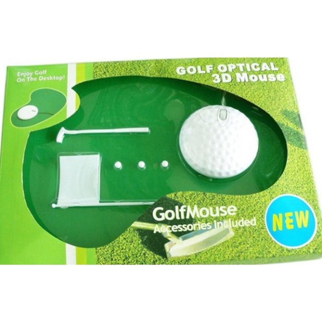 Мышь с ковриком Гольф