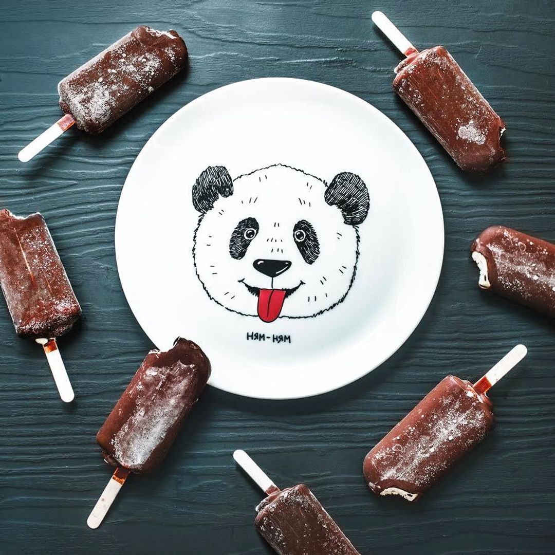 Тарелка Панда Ням Ням