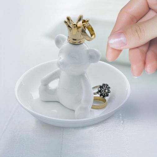 Подставка для колец Мишка-король The king