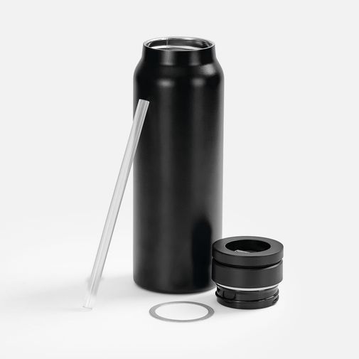 Термобутылка Magnus с магнитным держателем для телефона (черный)