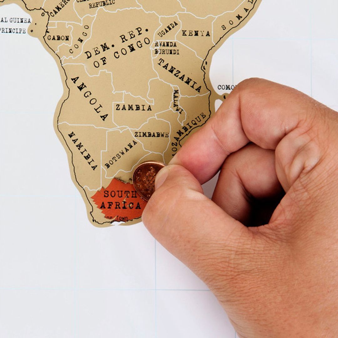 Скретч-карта мира (на английском)