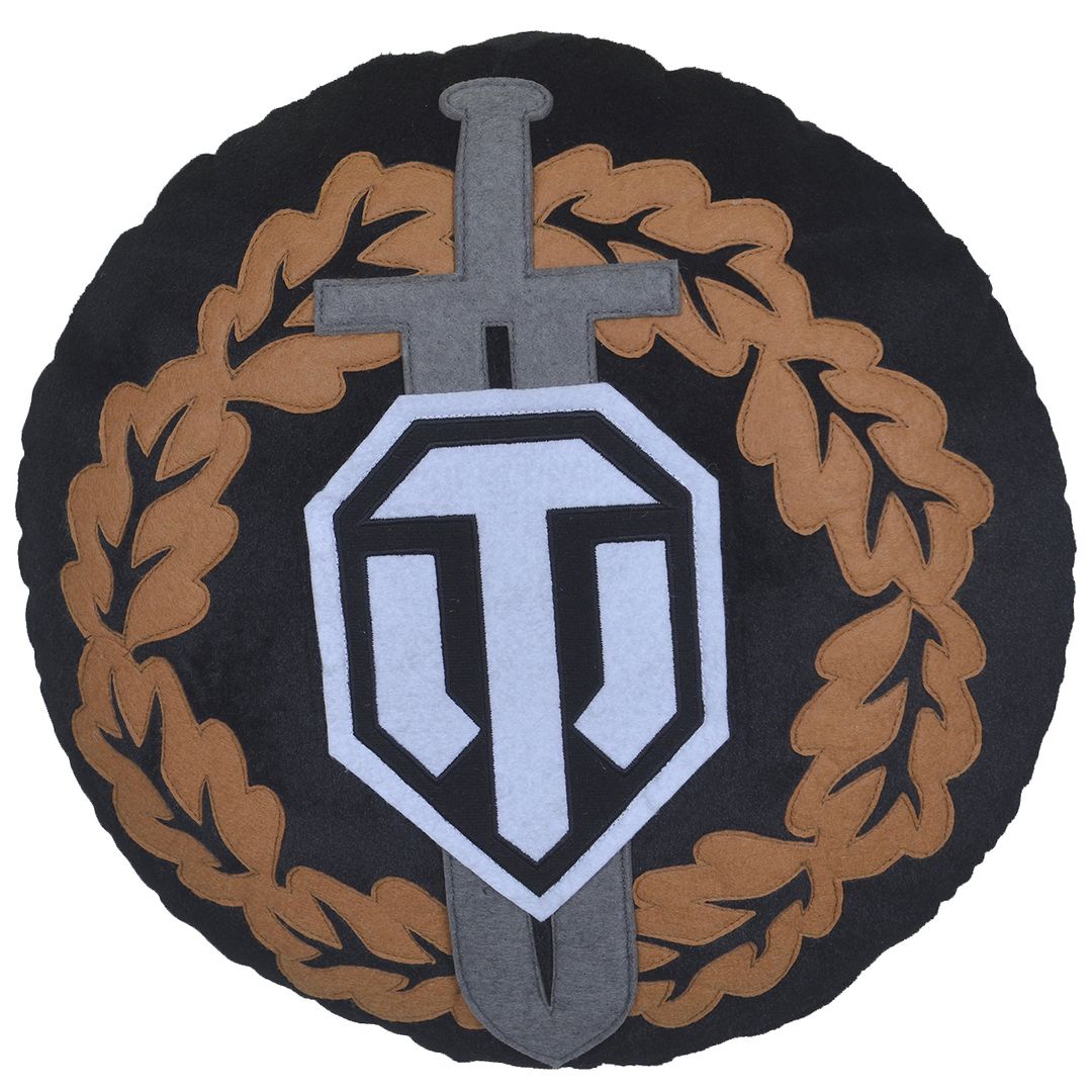 Подушка круглая World of Tanks Награда воина Подушка круглая World of Tanks Награда воина