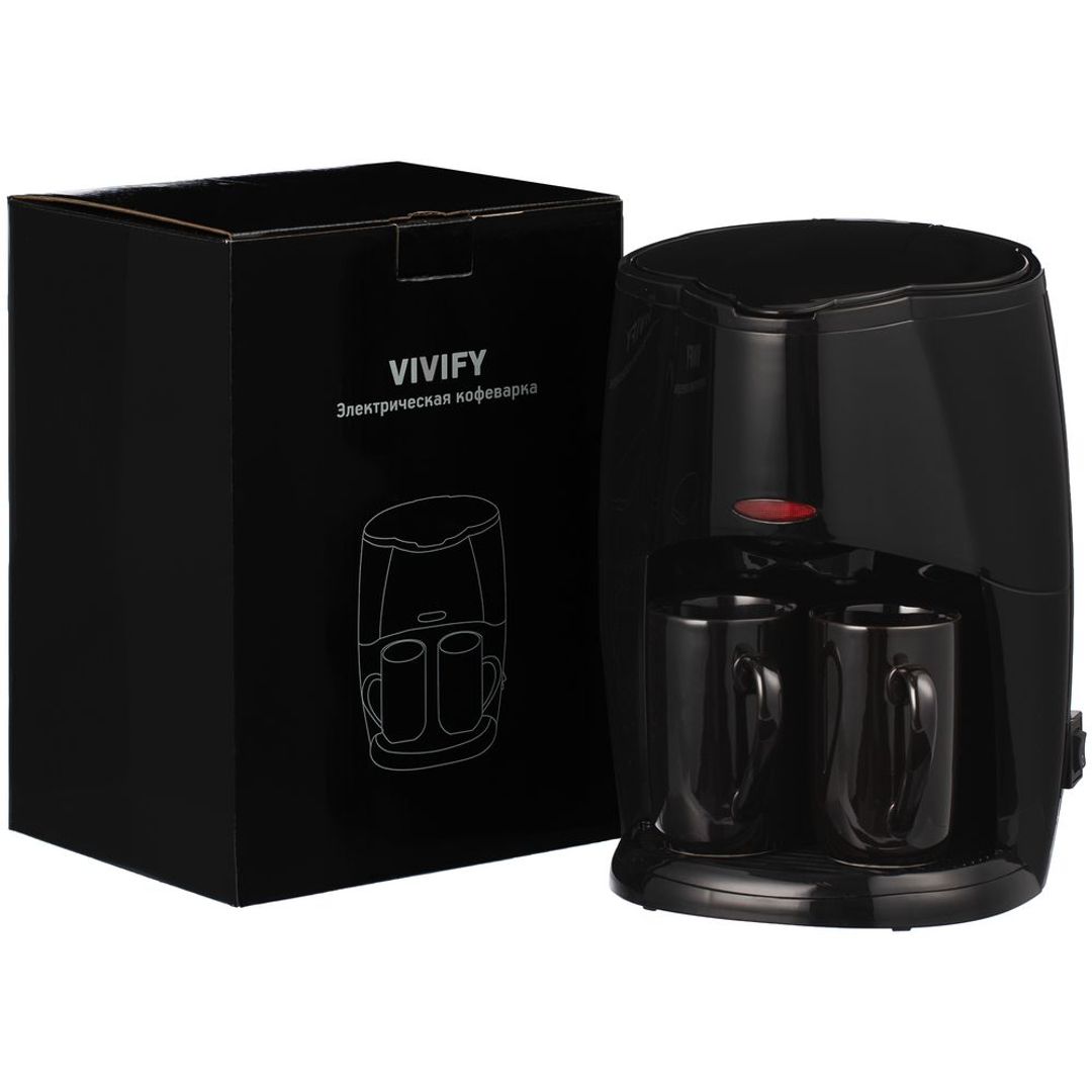 Электрическая кофеварка Vivify (черный)