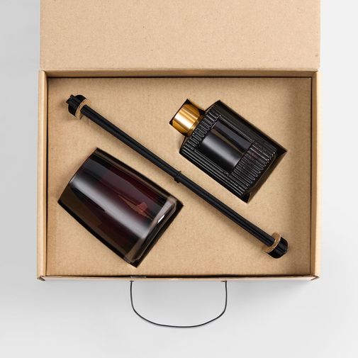 Подарочный набор Fragnola (грейпфрут и ветивер, бордовый)