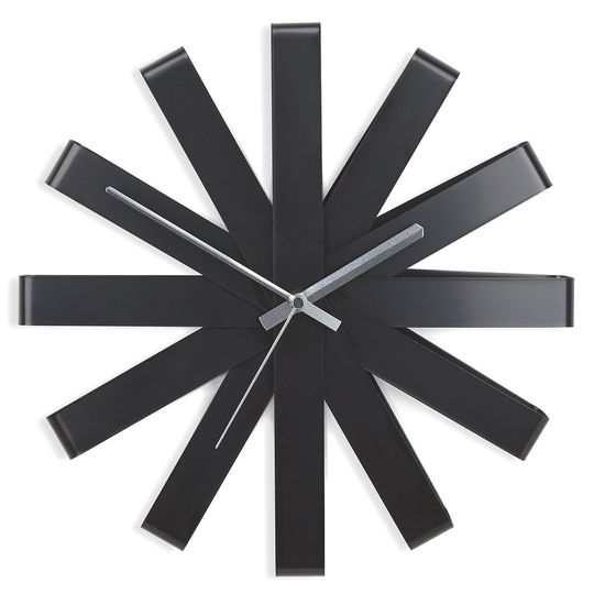 Часы настенные Ribbon (Черный)