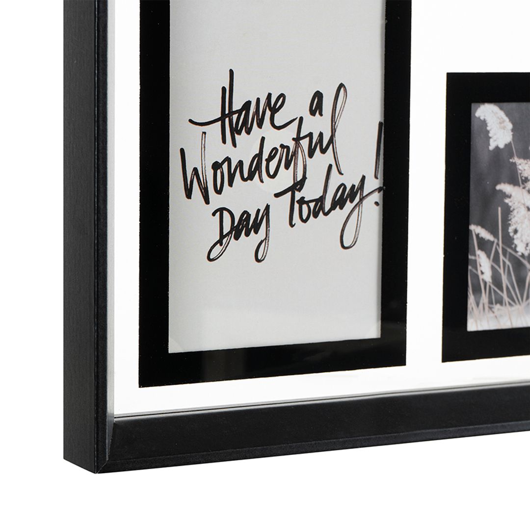 Рамка для фотографий Pleasant Moments (34.5х34.5 см, белый с черным) Рамка для фотографий Pleasant Moments (34.5х34.5 см, белый с черным)