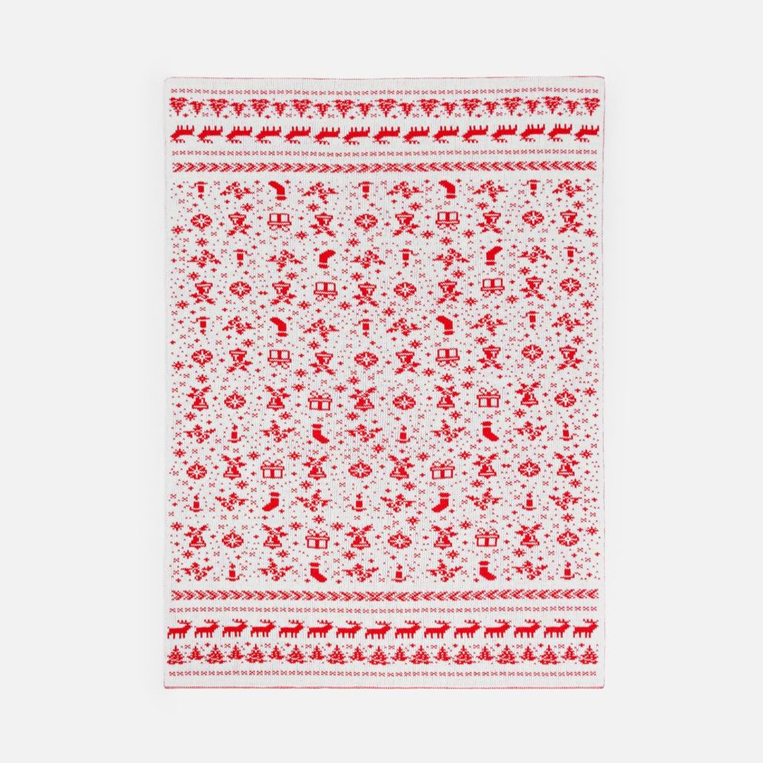 Плед Holidale (красный с молочным) Плед Holidale (красный с молочным)