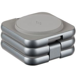 Складная станция беспроводной зарядки Terza (серебристый) Складная станция беспроводной зарядки Terza (серебристый)