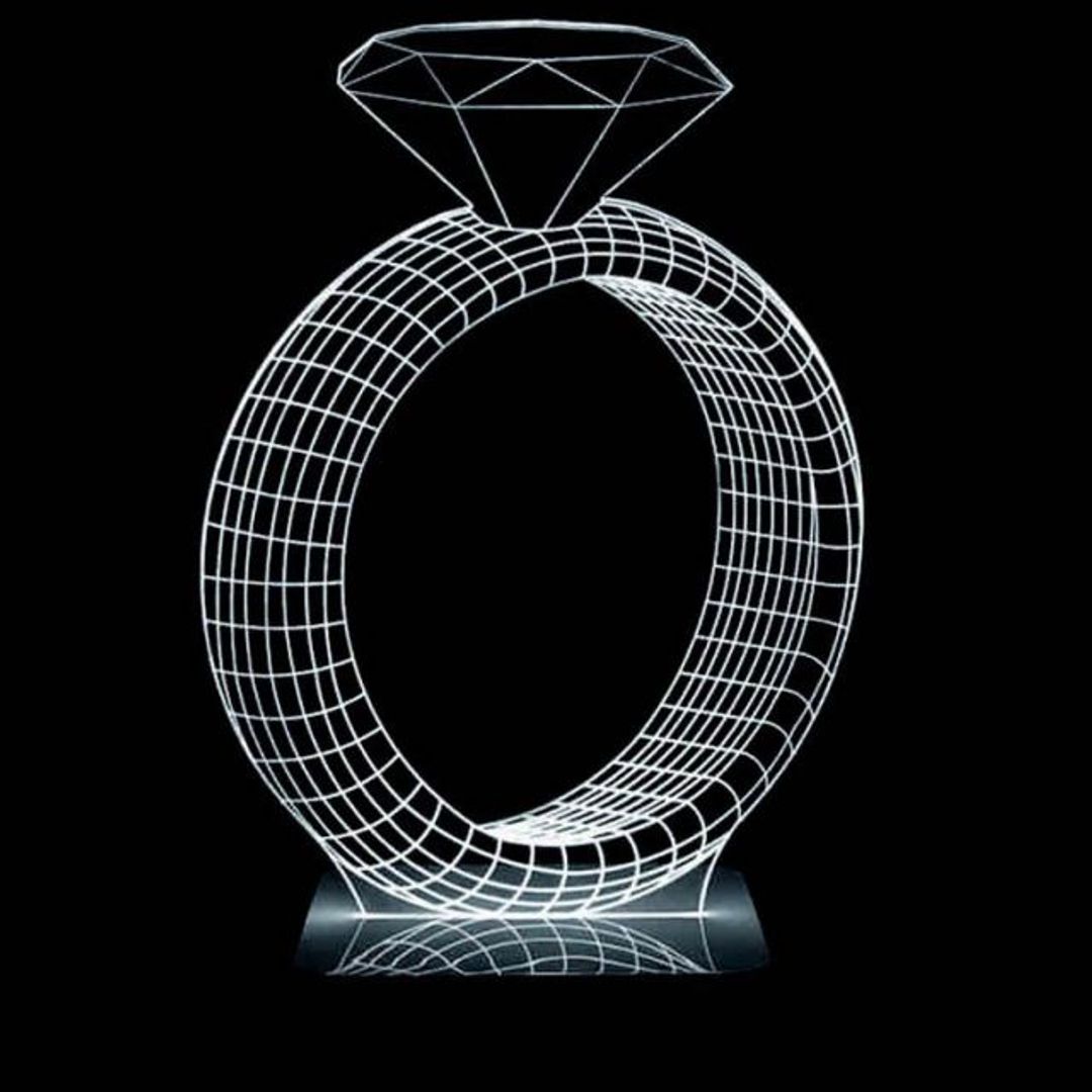 3D Лампа Кольцо 3D Лампа Кольцо