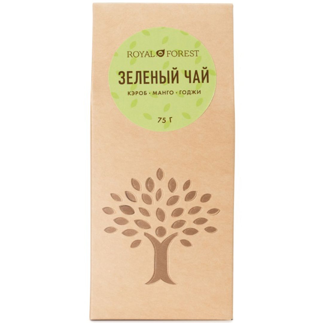 Зеленый чай Байховый ганпаудер (кэроб, манго, годжи) (75 г) Зеленый чай Байховый ганпаудер (кэроб, манго, годжи) (75 г)