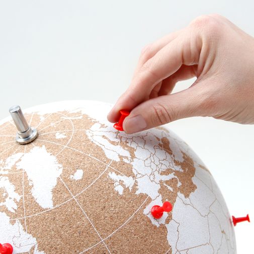 Пробковый глобус Cork Globe (белый) Пробковый глобус Cork Globe (белый)