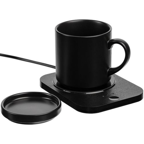 Кружка с подогревом и беспроводной зарядкой Dual Base Plus (Черная) Кружка с подогревом и беспроводной зарядкой Dual Base Plus (Черная)