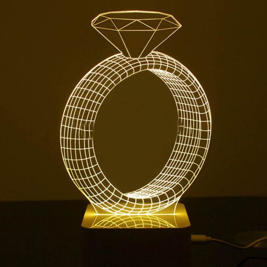 3D Лампа Кольцо 3D Лампа Кольцо