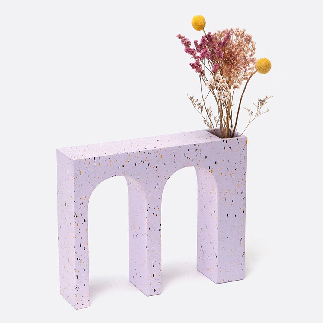 Ваза для цветов двойная Acquedotto (Лиловый) Ваза для цветов двойная Acquedotto (Лиловый)