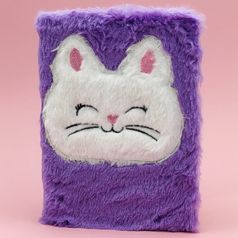 Блокнот плюшевый Cat violet (Фиолетовый)