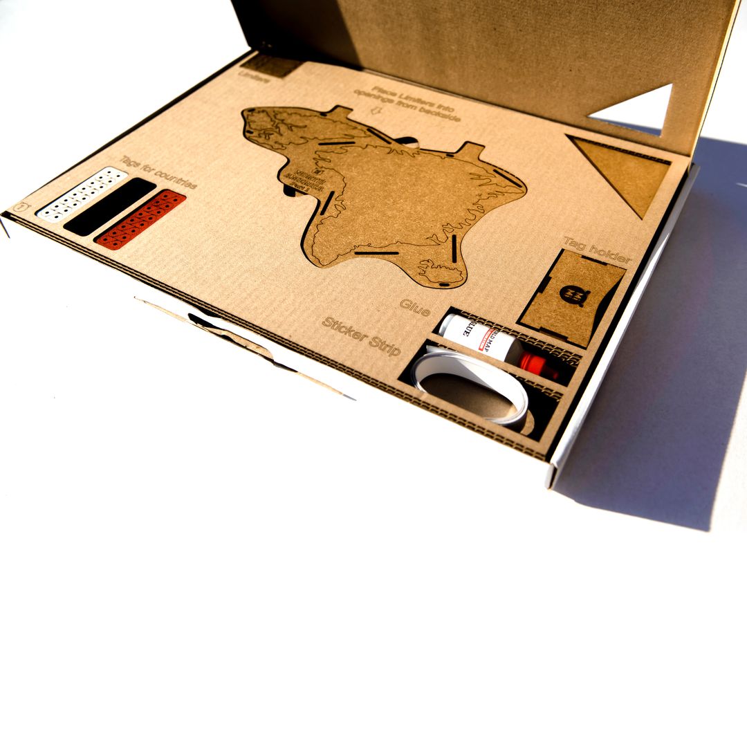 Декоративная Карта мира Wall Decoration Brown XXL