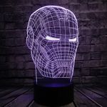 3D Лампа Голова железного человека