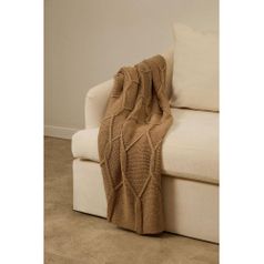 Плед Curve Verve (бежевый меланж)