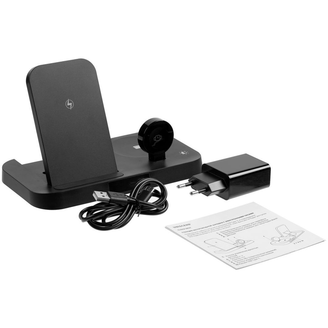 Зарядная станция с часами Clock Nest (Черная) Зарядная станция с часами Clock Nest (Черная)