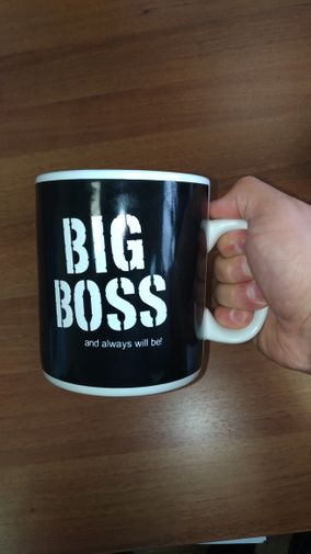 Гигантская кружка BIG BOSS купить по цене 990 руб. в интернет-магазине ...