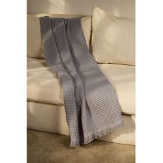 Плед вафельный Elenglect (светло-серый)