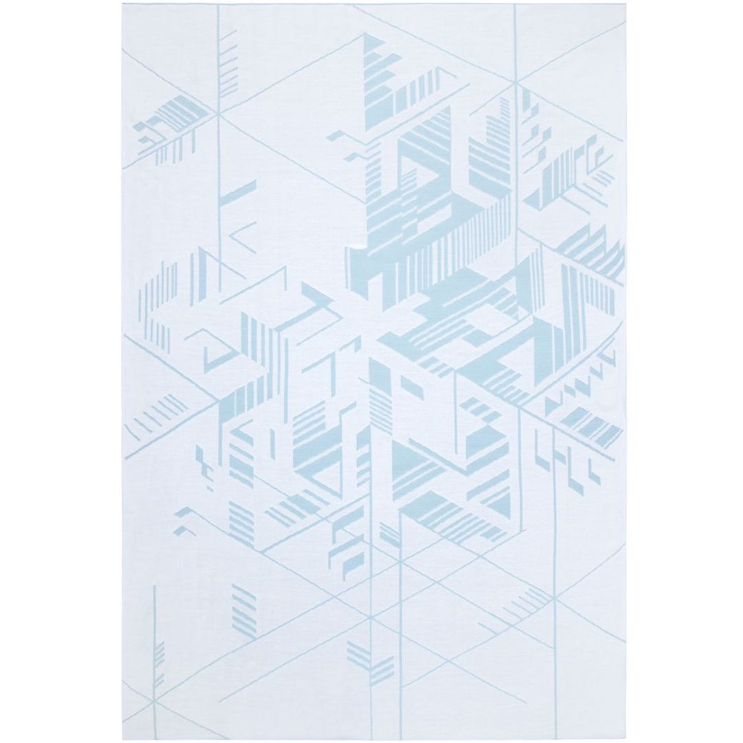 Плед Winterflake (Бело-голубой с люрексом) Плед Winterflake (Бело-голубой с люрексом)