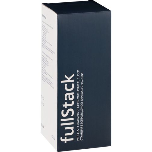 Станция беспроводной зарядки с часами fullStack (Белая) Станция беспроводной зарядки с часами fullStack (Белая)